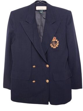 Vintage Ralph Lauren Royal Crest Blue Blazer